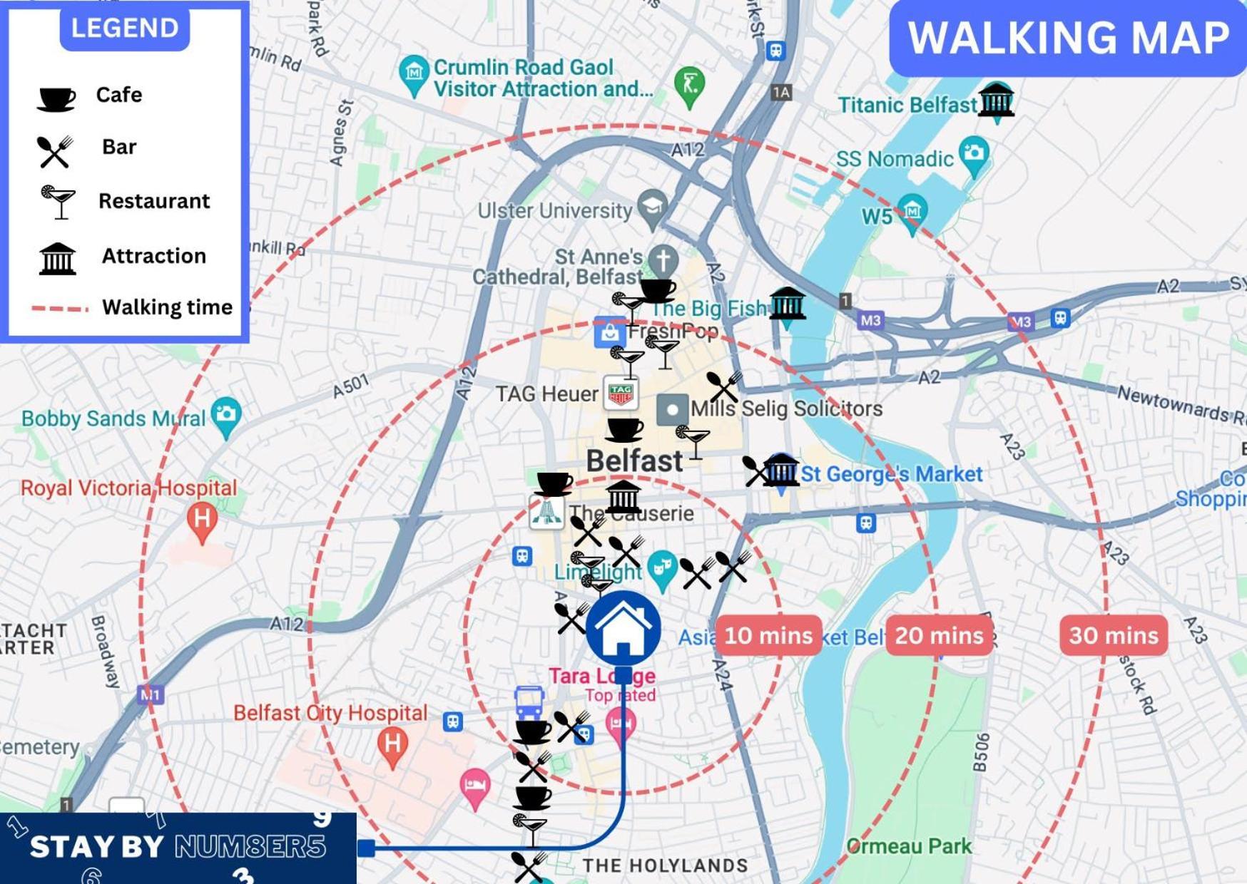 Staybynumbers - Belfast City Centre & Allocated Parking מראה חיצוני תמונה